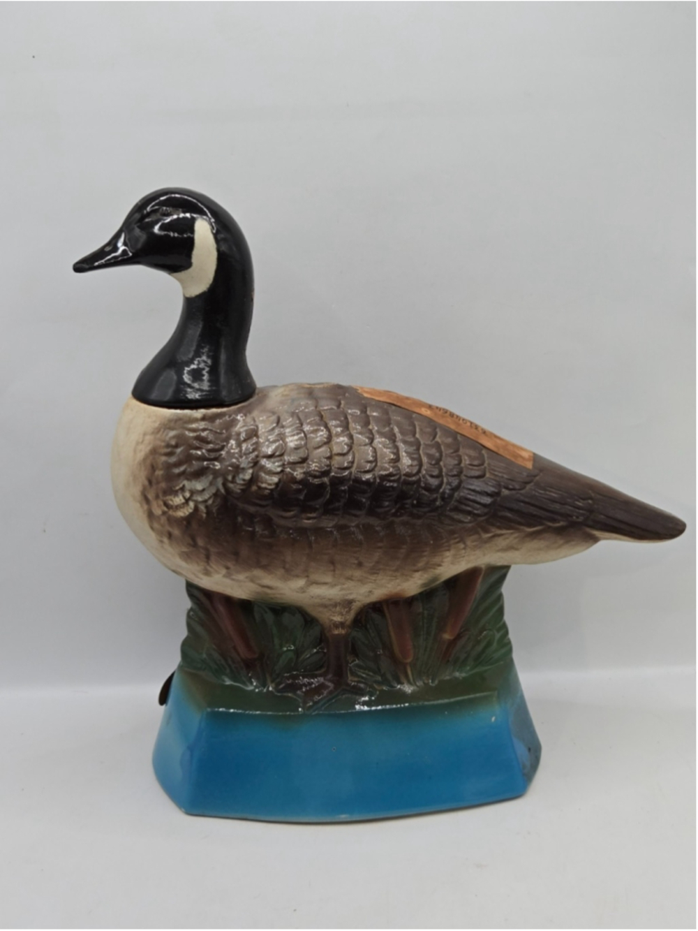 Vintage 1975 Ezra Brooks Canadian Honker Goose Whiskey Decanter Empty No 185